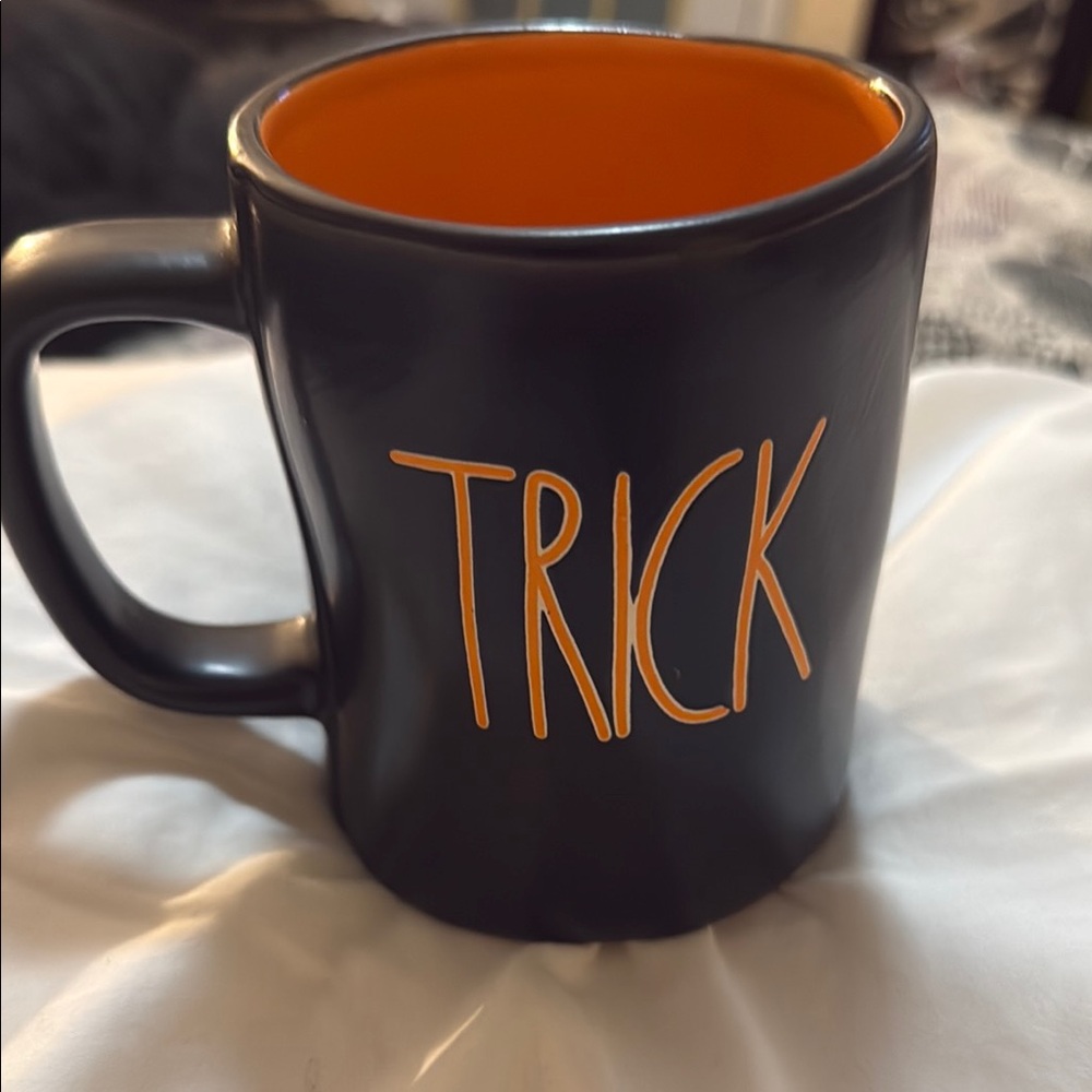 Magenta Black and Orange Ceramic Mug